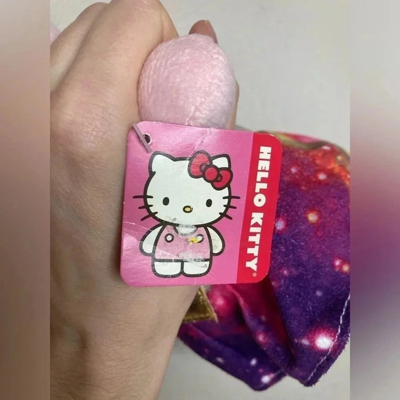 NWT Hello Kitty Galaxy Dress Pink Bow 12” Tall Pink - Picture 7 of 8